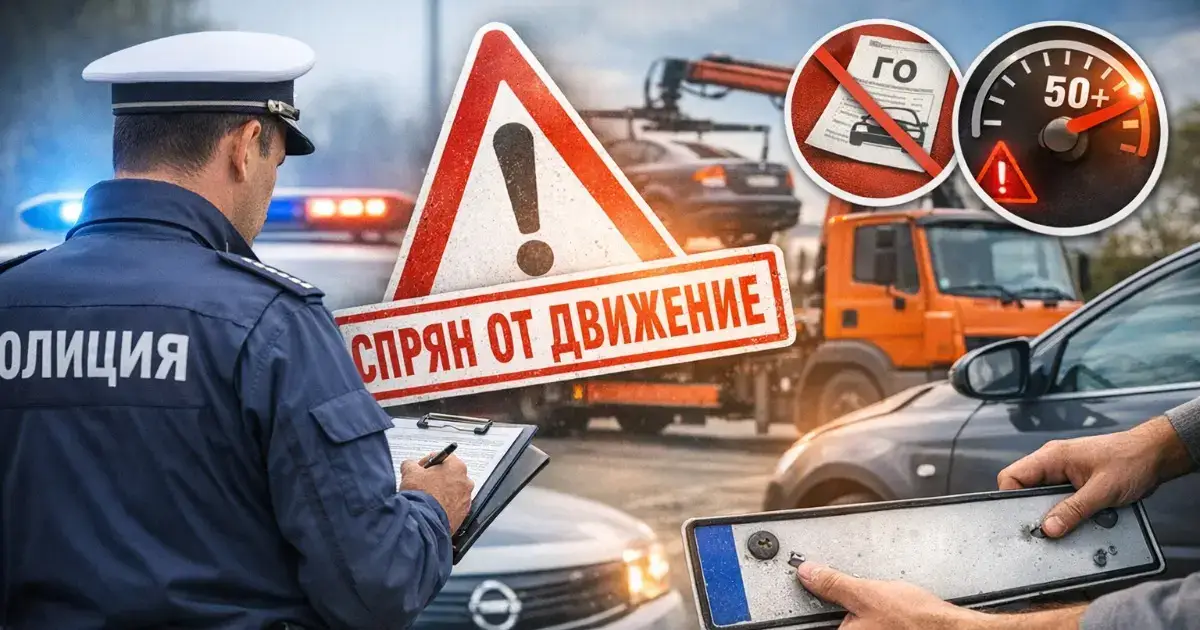 Принудително спиране на МПС от движение